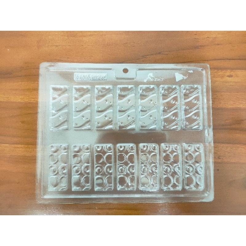 Cetakan Coklat Puding Mika Bentuk Pagar Keju Polkadot