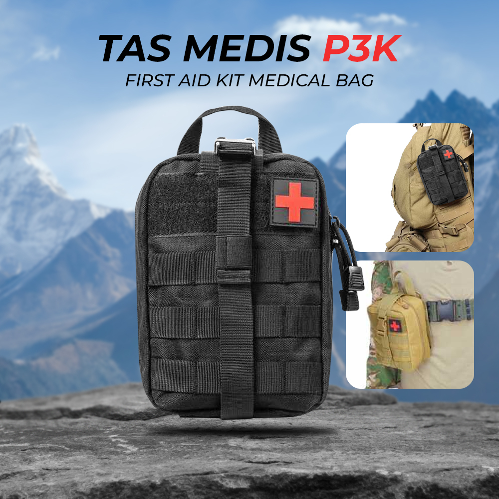 Tas Medis Obat P3K First Aid Kit Medical Bag / Medicine Korean travel medicine bag Tas Dompet OBAT / Tas P3K Mini Bentuk Persegi Tempat Kotak Obat Bag Organizer Medicine / First Aid Bag Kit OneMed / Emergency First Aid Tas Selempang Medis Dokter Tenaga Ke