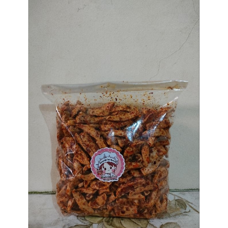 

Basreng Viral kemasan 500 gr Bumbu Melimpah exstra Daun jeruk