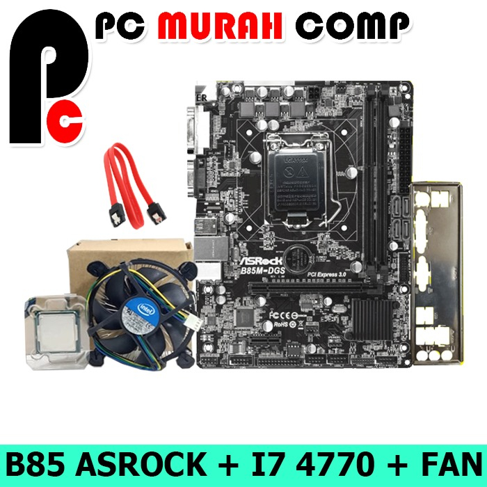 Paket Motherboard B85 Plus Processor i7 4770