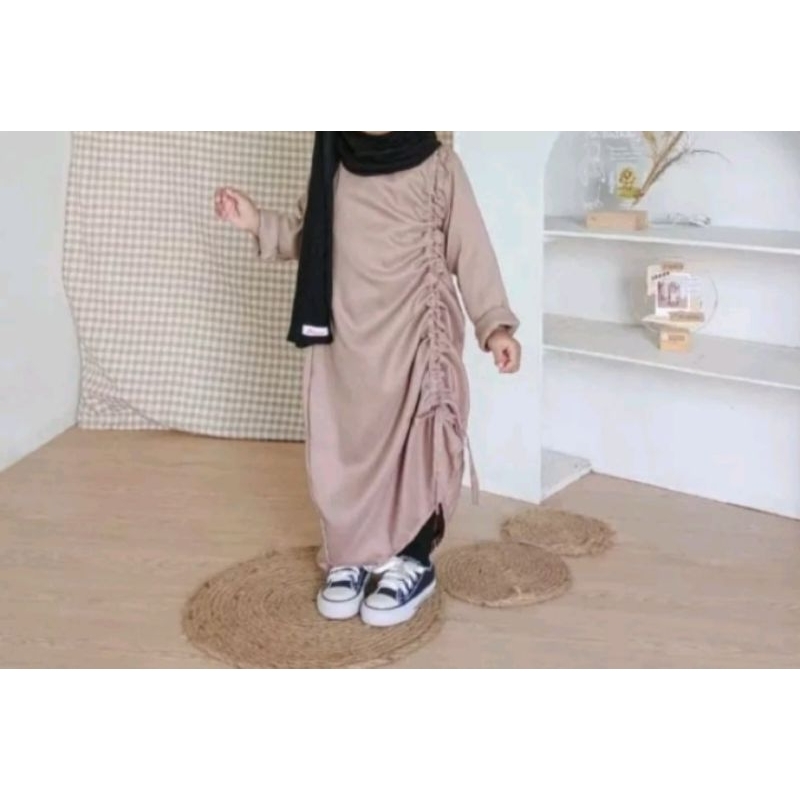 dres setur/gaun anak muslim 2-8 tahun