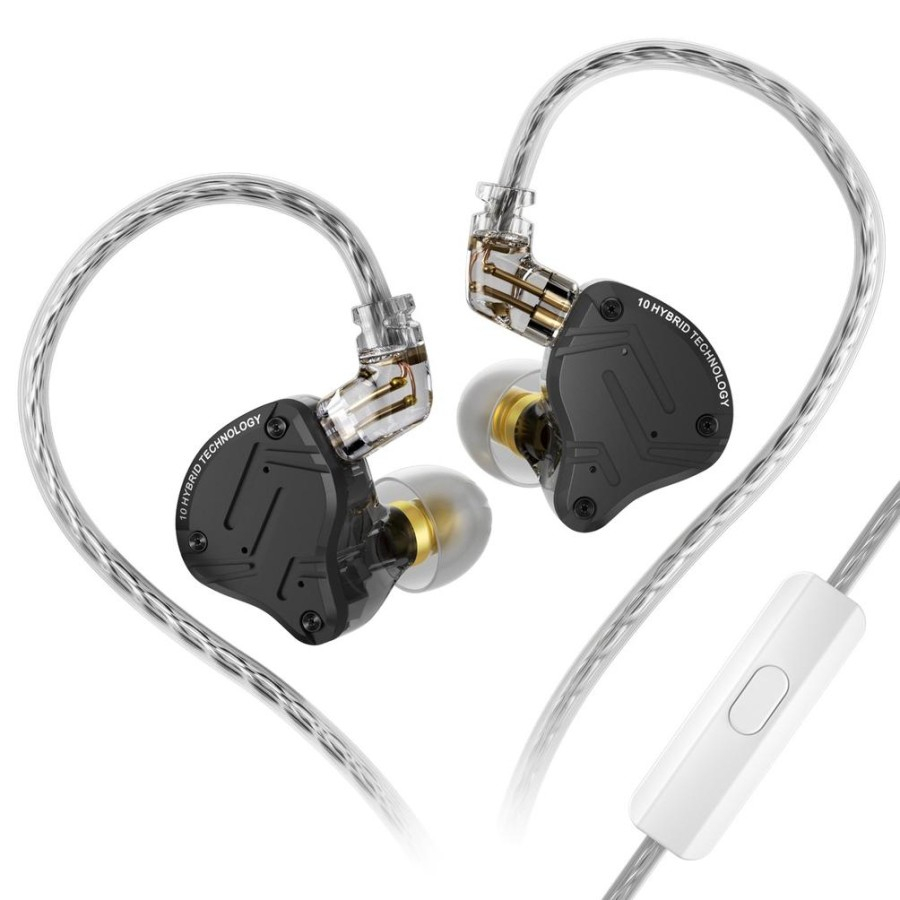 Knowledge Zenith IEM KZ ZS10 Pro X - with Mic - Dynamic Driver 1DD + 1BA - Garansi Resmi 1 Tahun