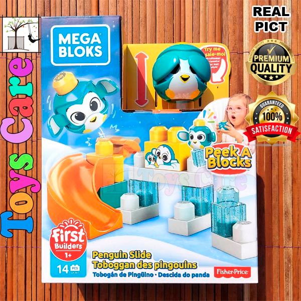 MEGA BLOKS PENGUIN SLIDE - PEEK A BLOCKS ORIGINAL FISHER PRICE