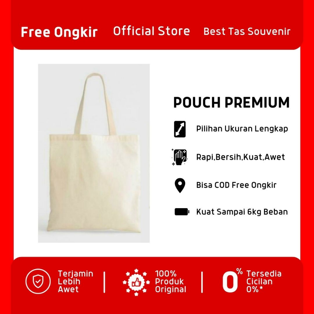 TAS TOTEBAG PREMIUM BLACU POLOS PREMIUM ,TAS TOTEBAG WANITA DARI KAIN/ TOTEBAG KANVAS