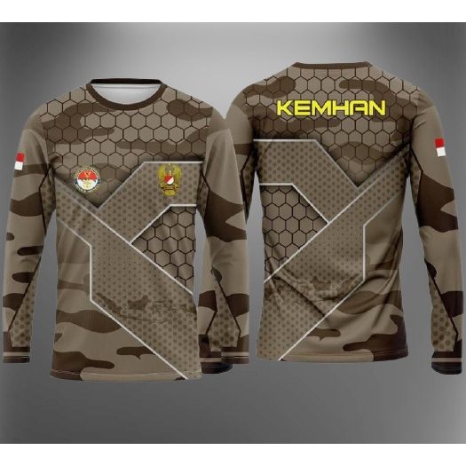 Jersey Pria TNI Dryfit Kemhan Kaos Pria