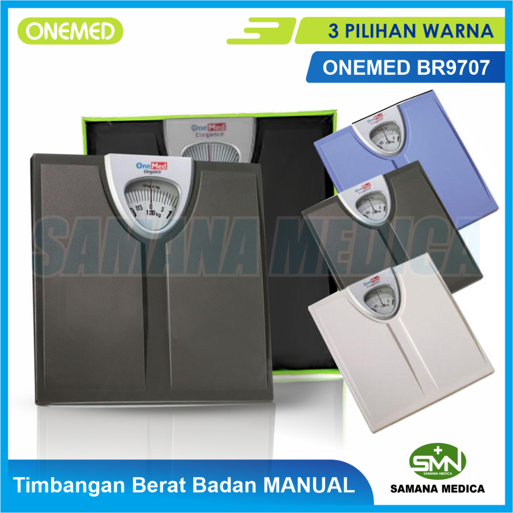 Timbangan Berat Badan Manual ONEMED BR9707 Berat Max 120kg - ada 3 pilihan warna