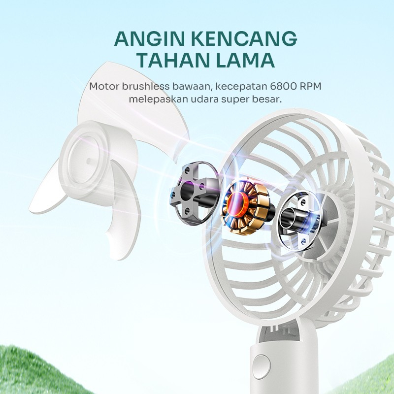 GARANSI 1 TAHUN KIPAS PORTABEL MINI FAN ROBOT BF11