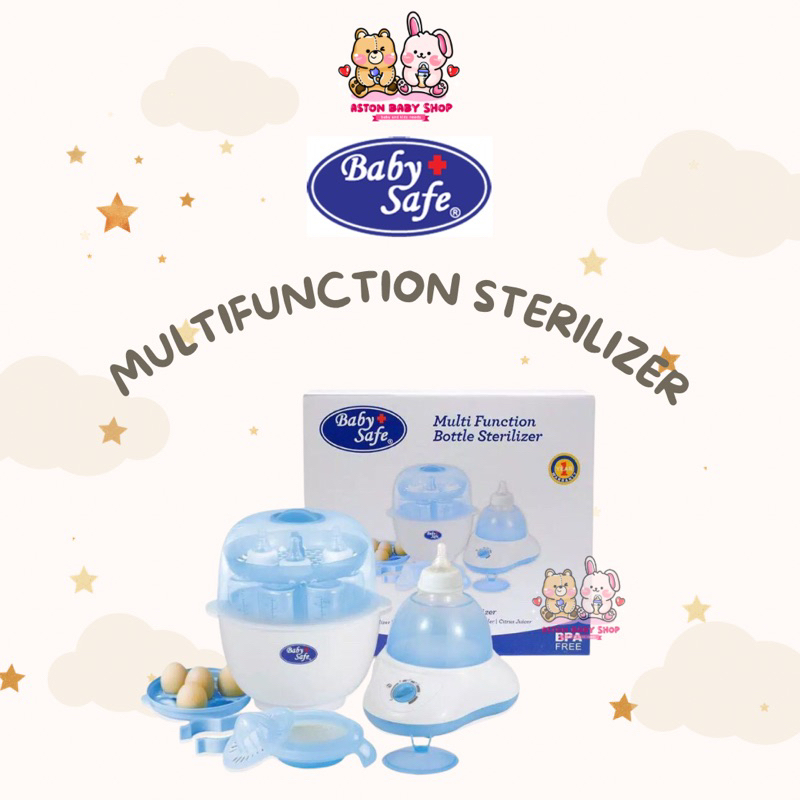 Baby Safe Multi Function 8 in 1 Milk Bottle Warmer Sterilizer LB309 / Penghangat Susu Steril Botol