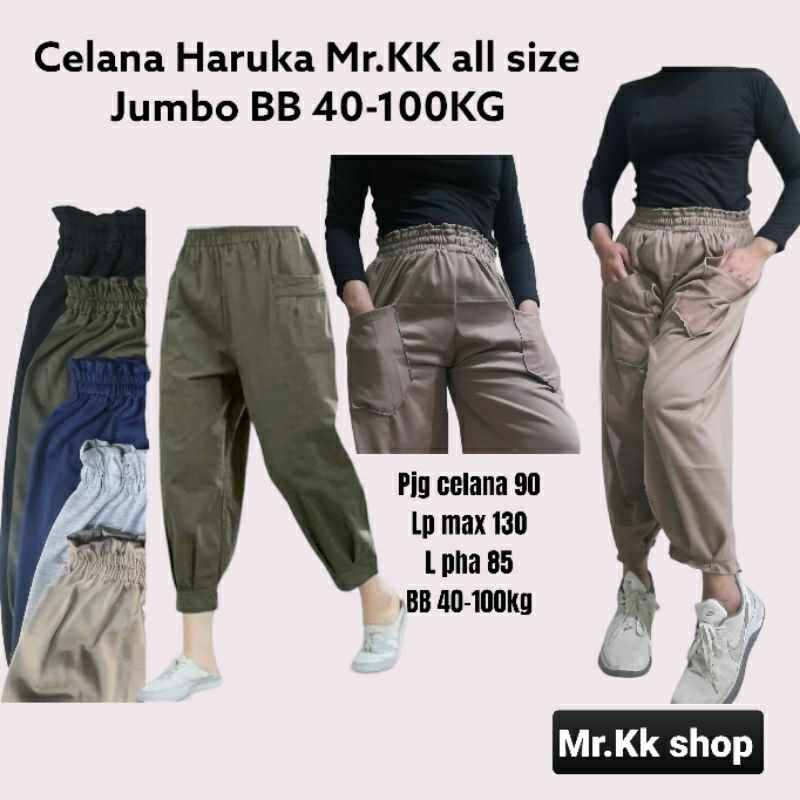 Celana haruka Mr.KK allsize jumbo 40-100KG (PAKET 2 PCS 60k)