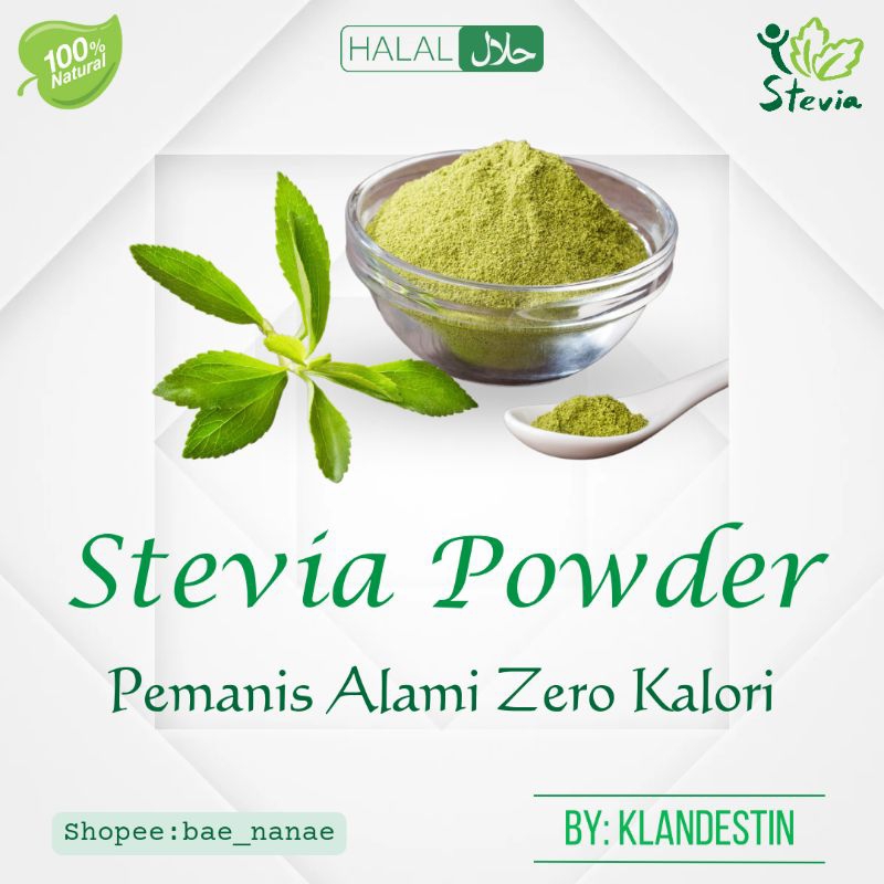 

Stevia Powder | Bubuk Stevia Pengganti Gula | Stevia Pemanis Alami | Gula Diet & Diabetes
