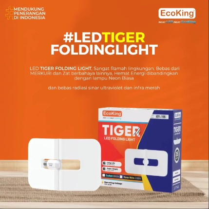 EcoKing Lampu Led 35 Watt EcoKing Tiger Folding Light Lampu Lipat 35w