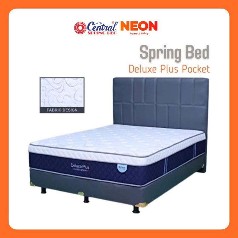 NEON Springbed Central Deluxe Plus Pocket | Kasur Matras dan Divan Ukuran 160 & 180 Makassar