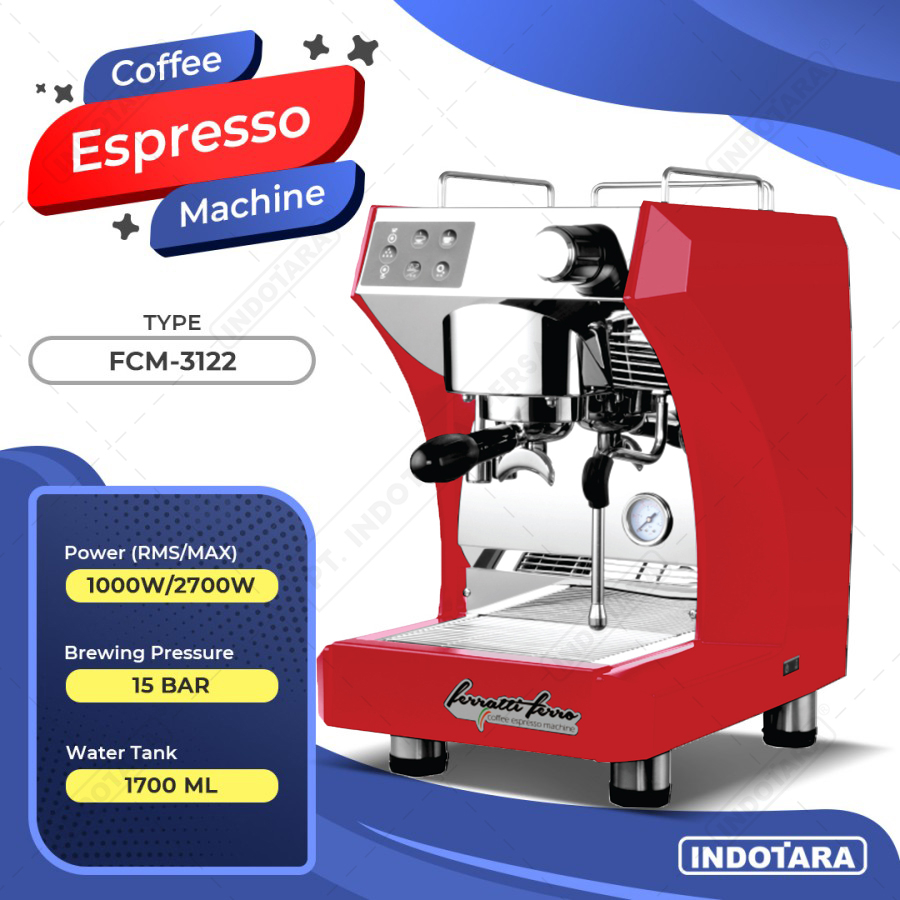 Mesin Kopi Espresso / Espresso Machine Ferratti Ferro FCM3122