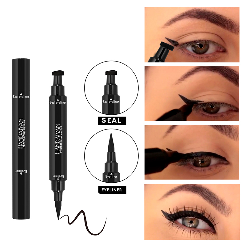 Eyeliner Stamp 2 In 1 Waterproof Liquid Eyeliner Pensil Waterproof Ukuran Stamp Small