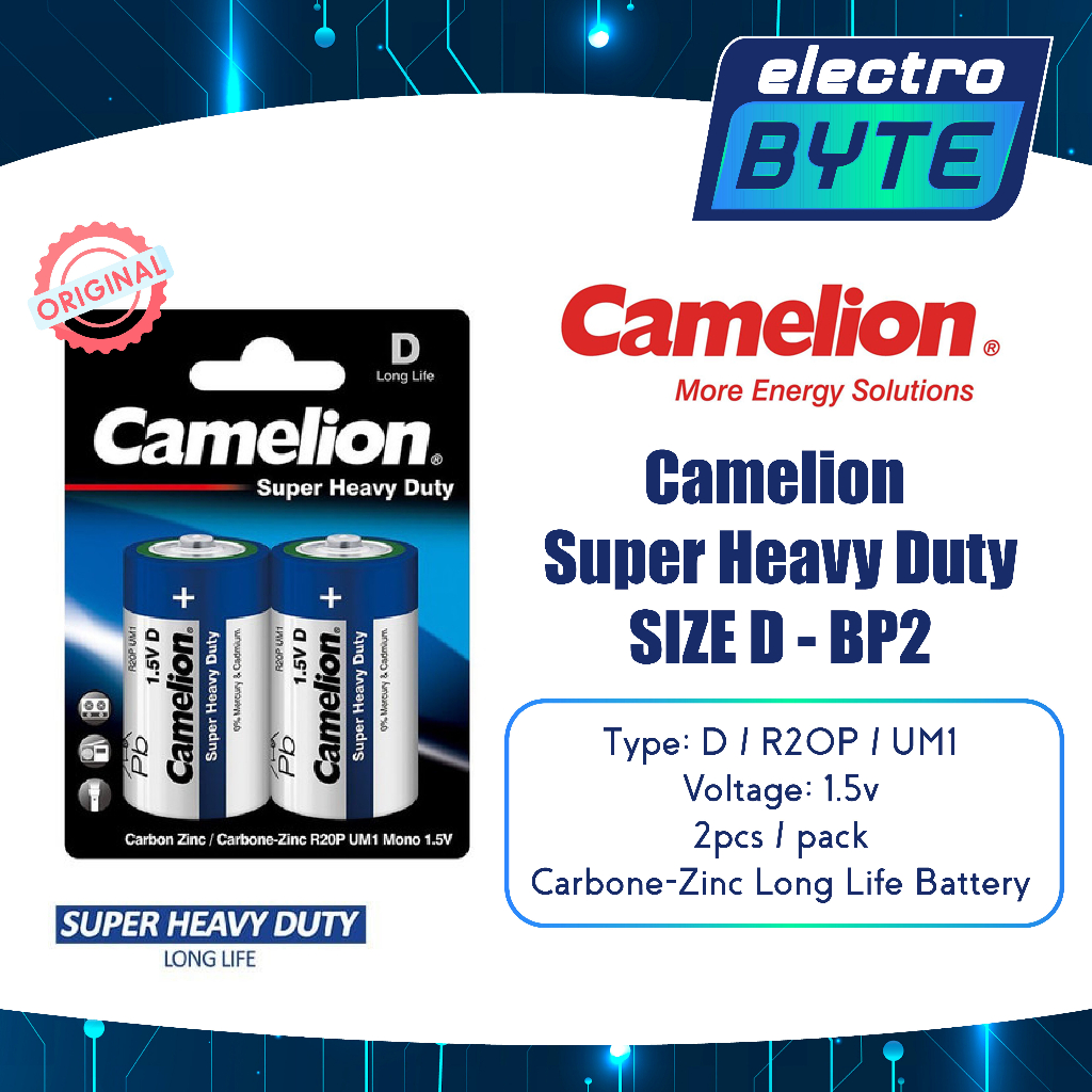 Camelion Super Heavy Duty Size D - Blue / Camelion Baterai Super Heavy
