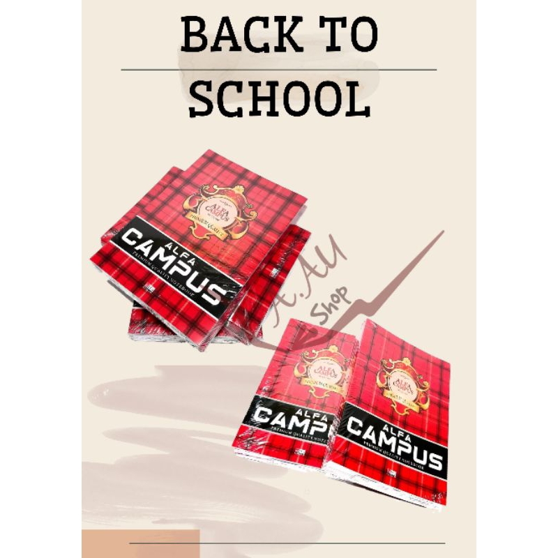

Buku Tulis Alfa Campus // Alfa Campus High Quality 50 Lembar // Isi 10Buku