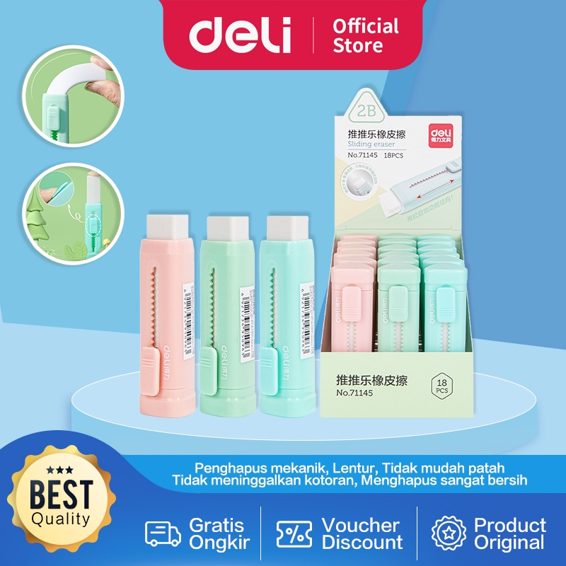 

Penghapus Mekanik / Sliding Eraser DELI 71145