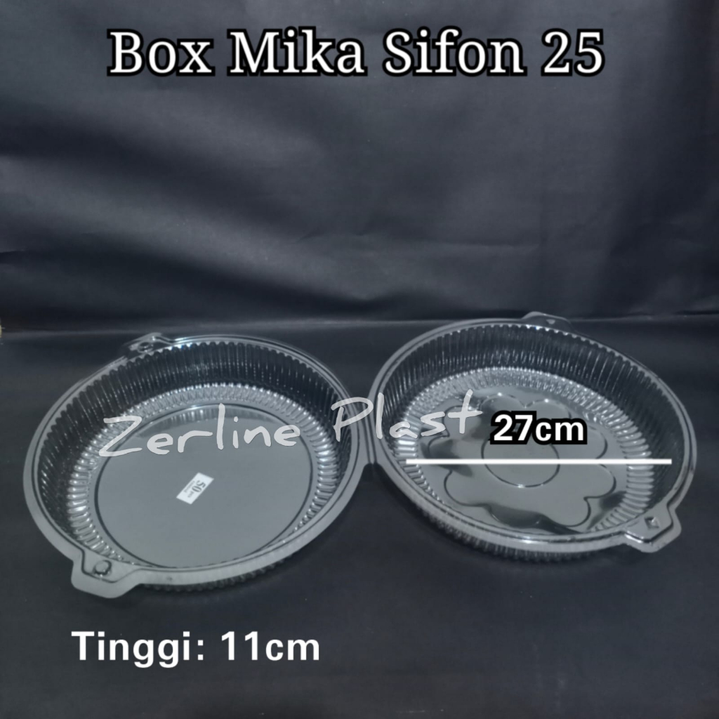 Box Mika Sifon 25 - Box Mika Kue Bolu @50pcs