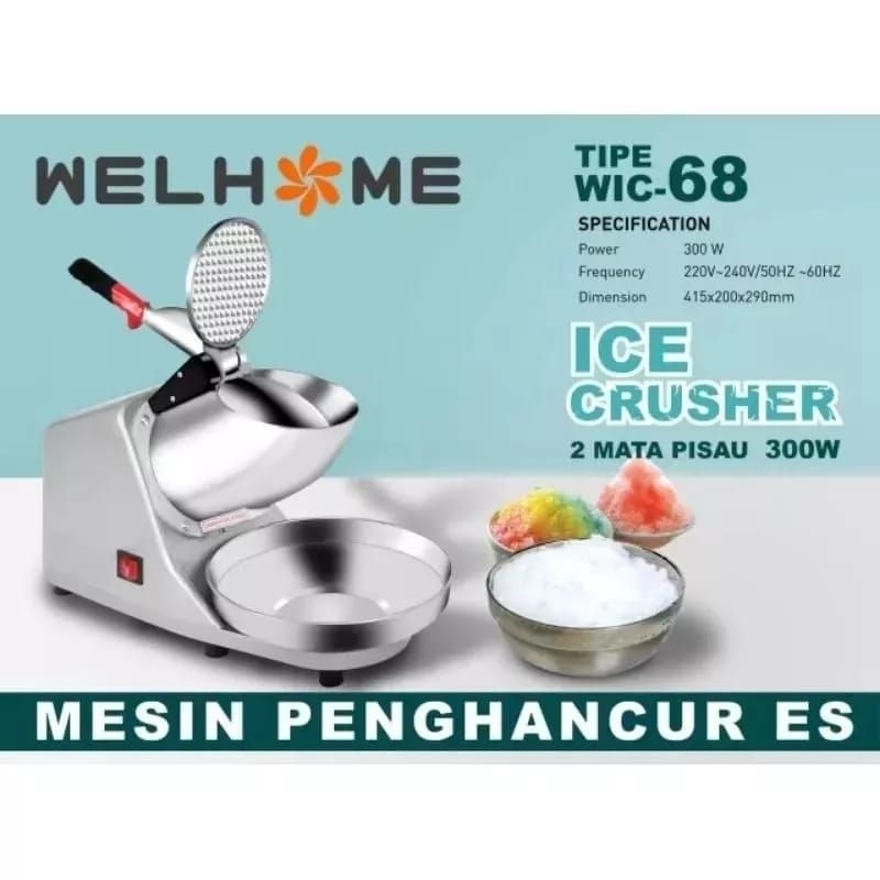 WELHOME MESIN SERUT ES BATU / ICE CRUSHER / MESIN GILING PENGHANCUR ES BATU