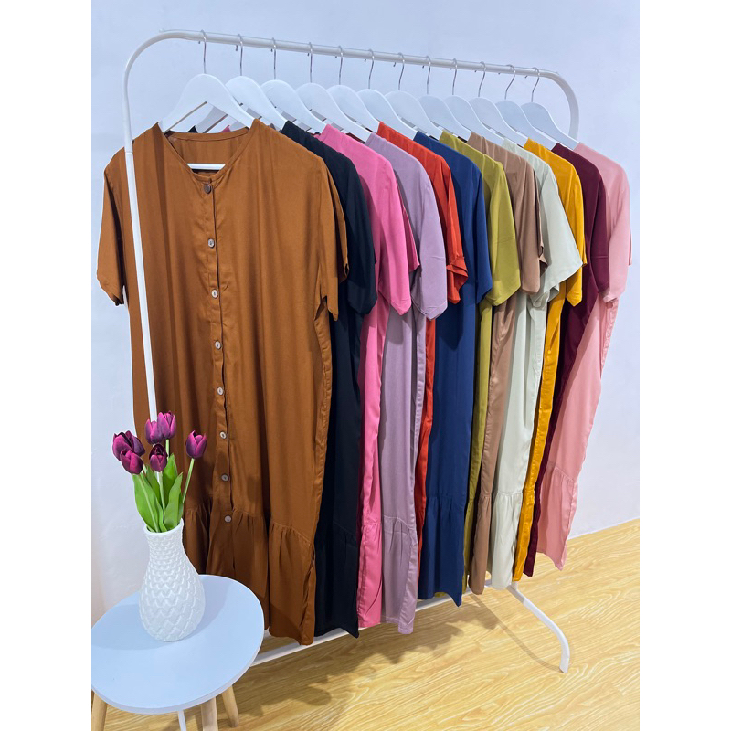 SASIA DRESS POLOS - DASTER JUMBO - DASTER RAYON POLOS - DASTER PENDEK - DASTER KEKINIAN