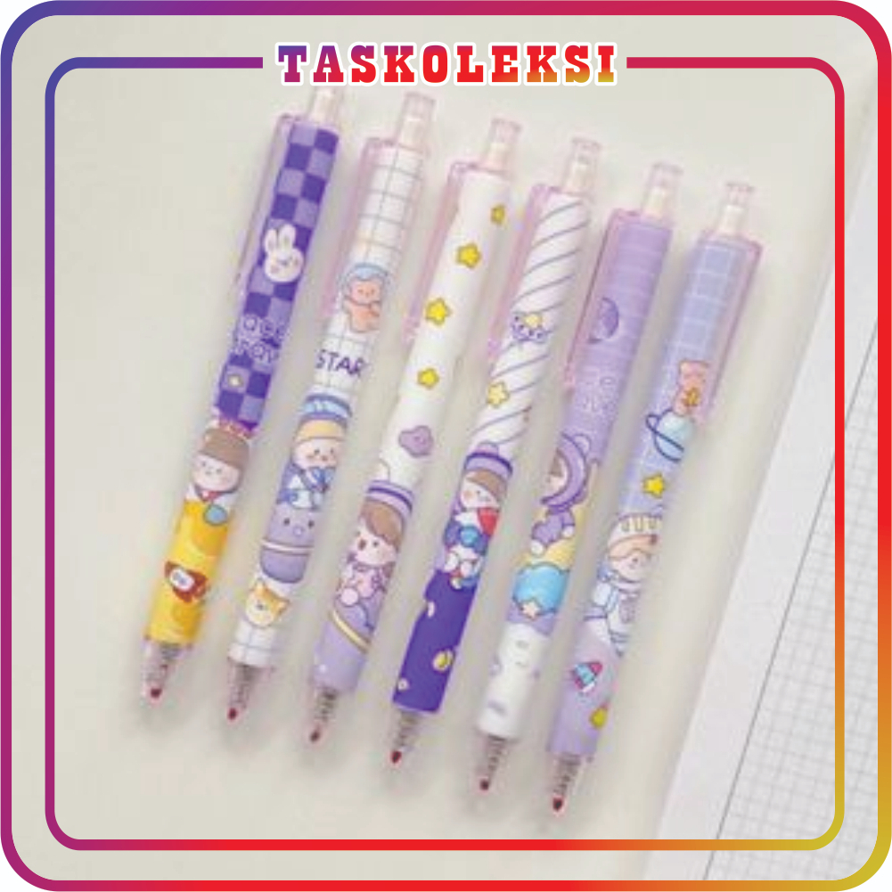 ☛TK☚ Pulpen Gel Motif Cartoon Pulpen Pelajar Dan Kantor Pena Lucu Joy Girl S052