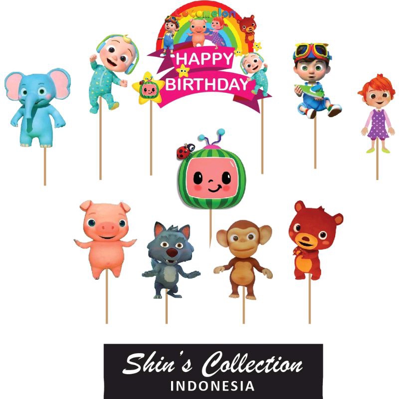 Cake topper Cocomelon Coco Melon Mix