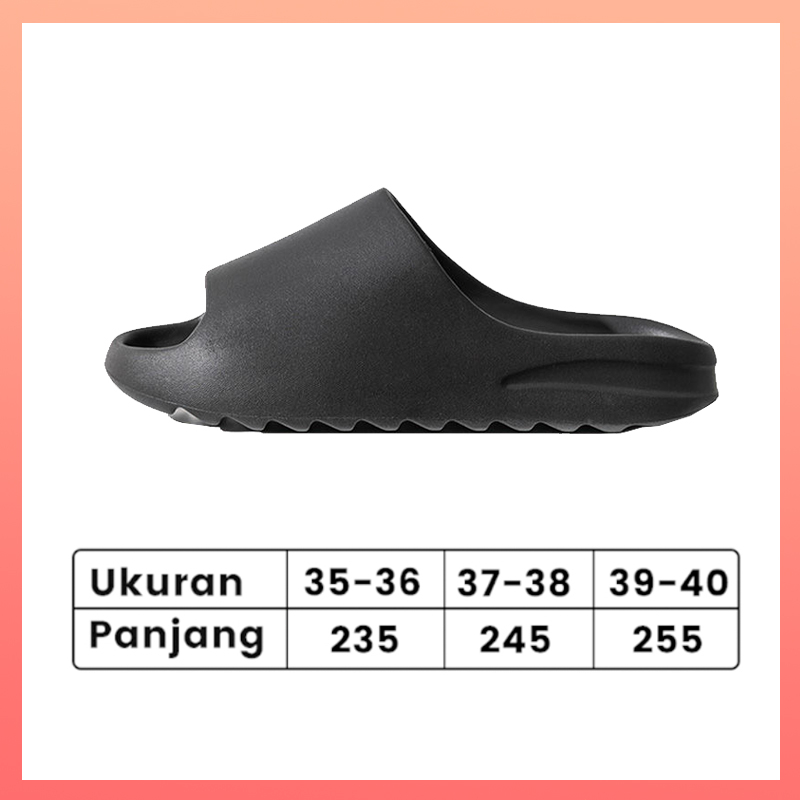 Sandal Yeezy Sandal Selop Wanita EVA Empuk Import Terbaru Sandal Slide Wanita Jelly Di Luar Ruangan Sandal Slop Wanita Karet Dewasa Size 35-40