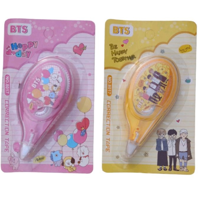 

Corretion tape 12M kpop (1 pcs) / Tip ex kertas kpop 12m / Pita koreksi 12M kpop