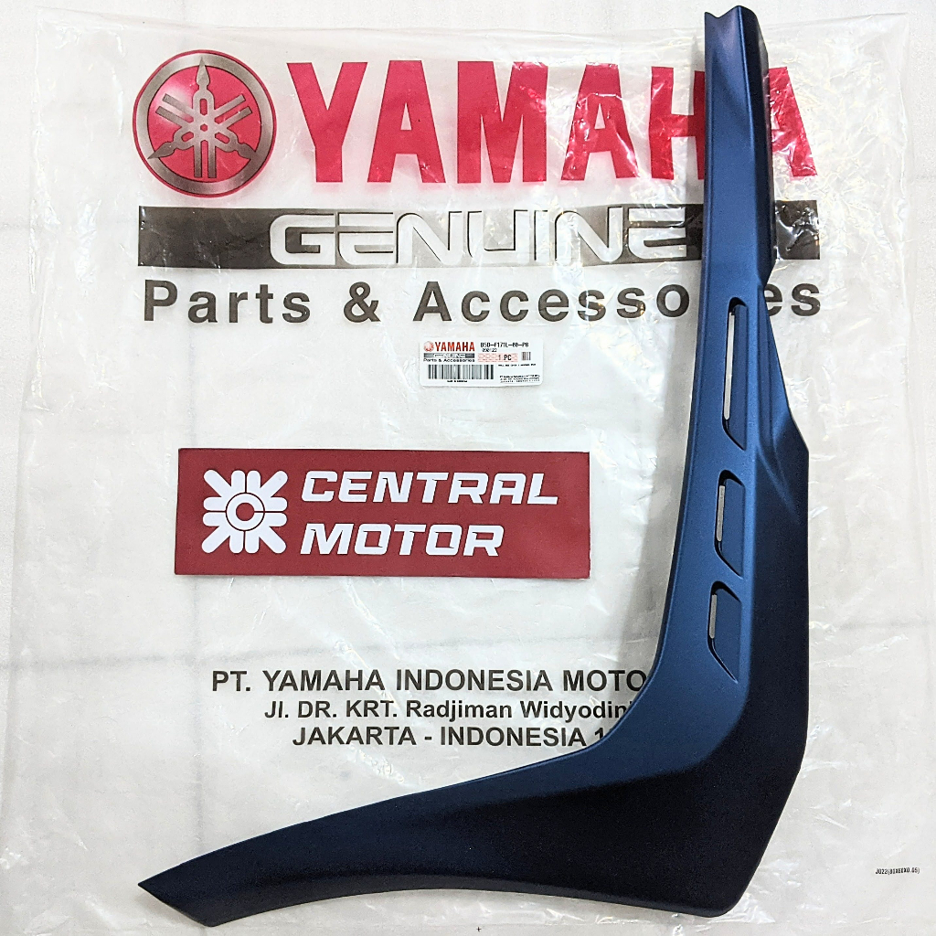 MOLE SIDE COVER SAYAP DEPAN BAWAH BIRU DOFF FREEGO FREE GO ORIGINAL YAMAHA B5D-F171M-00-P8 B5D-F171L