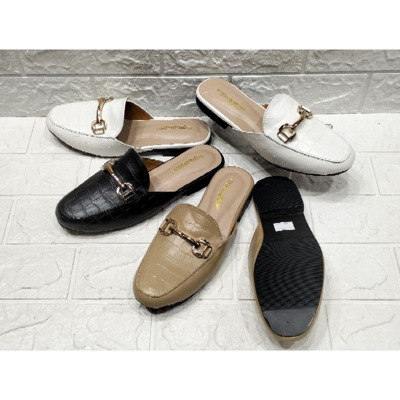 Ready Sepatu Sendal Purple Teplek New