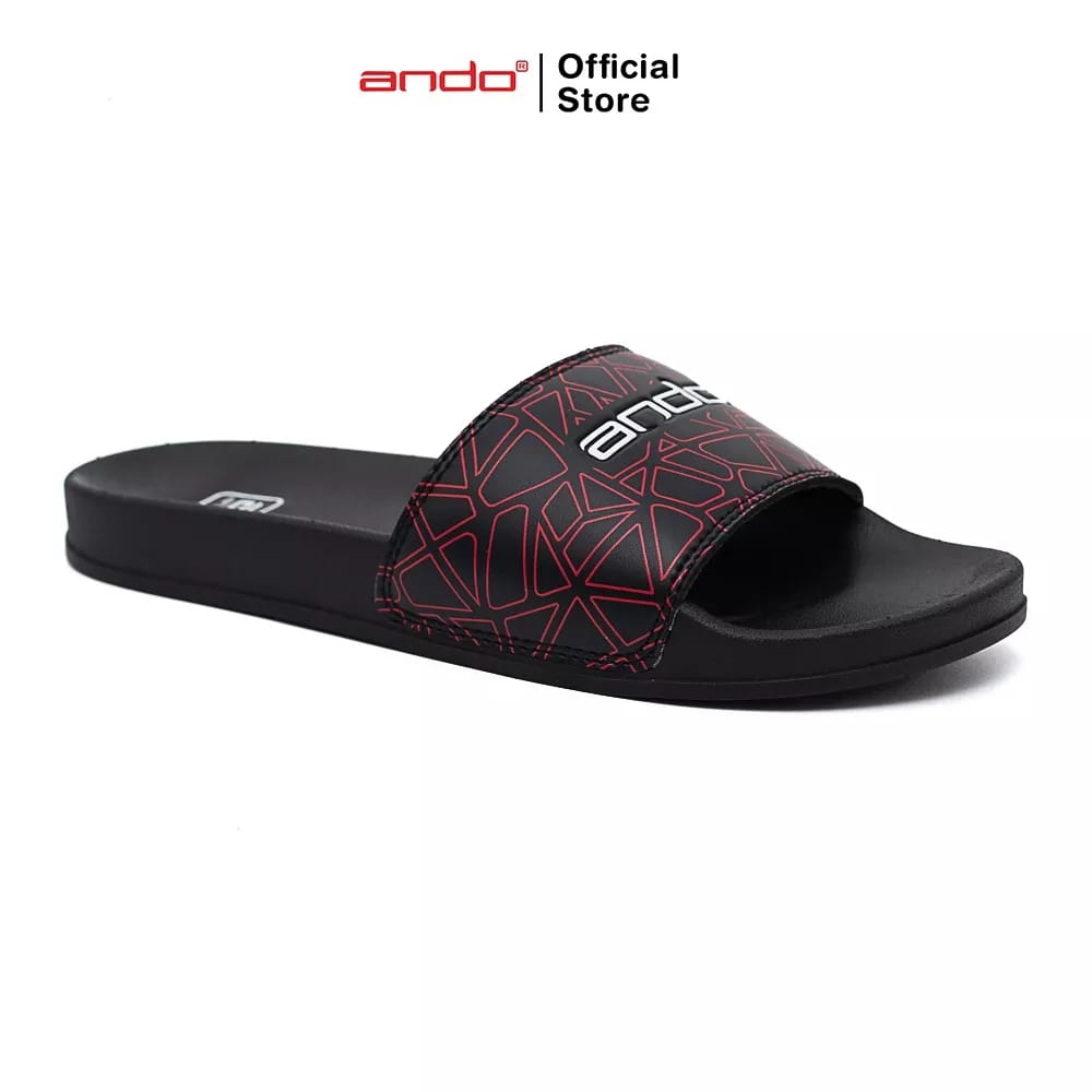 Ando Blezz / Geo Sandal Pria Slide Terbaru Sendal Slop Cowok Laki Distro Casual