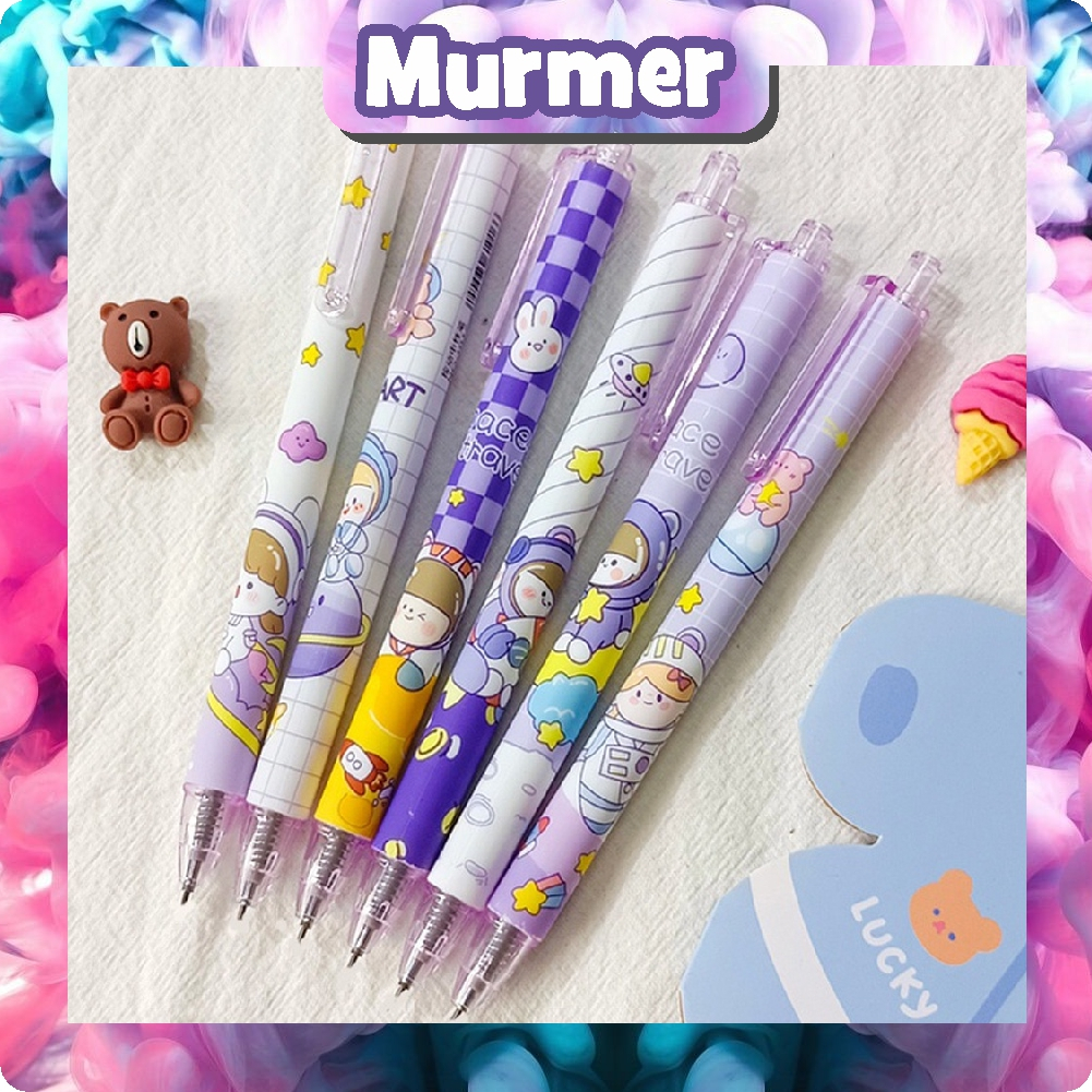 MurmerOfficial Pulpen Gel Motif Cartoon Pulpen Pelajar Dan Kantor Pena Lucu Joy Girl S052