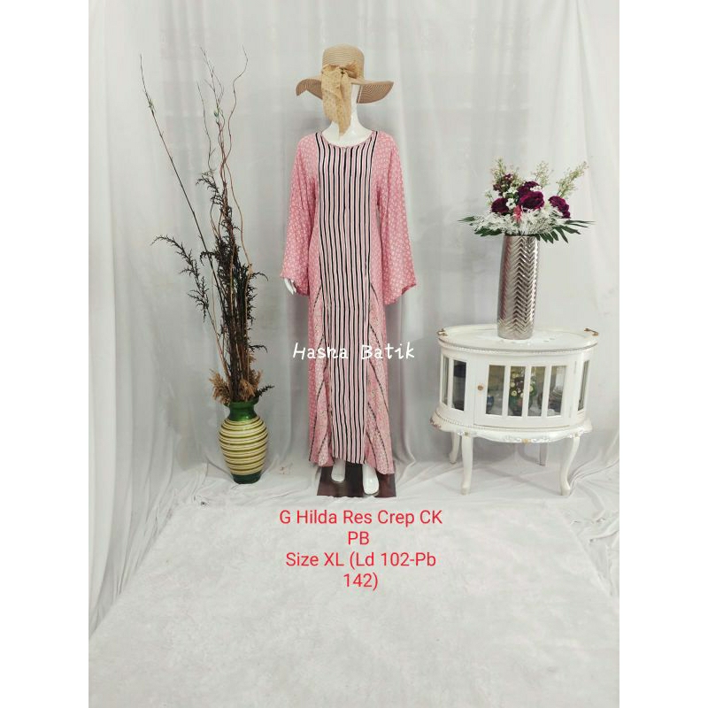 Gamis Luza (G. Hilda resleting Crep CK PB) Batik Pekalongan