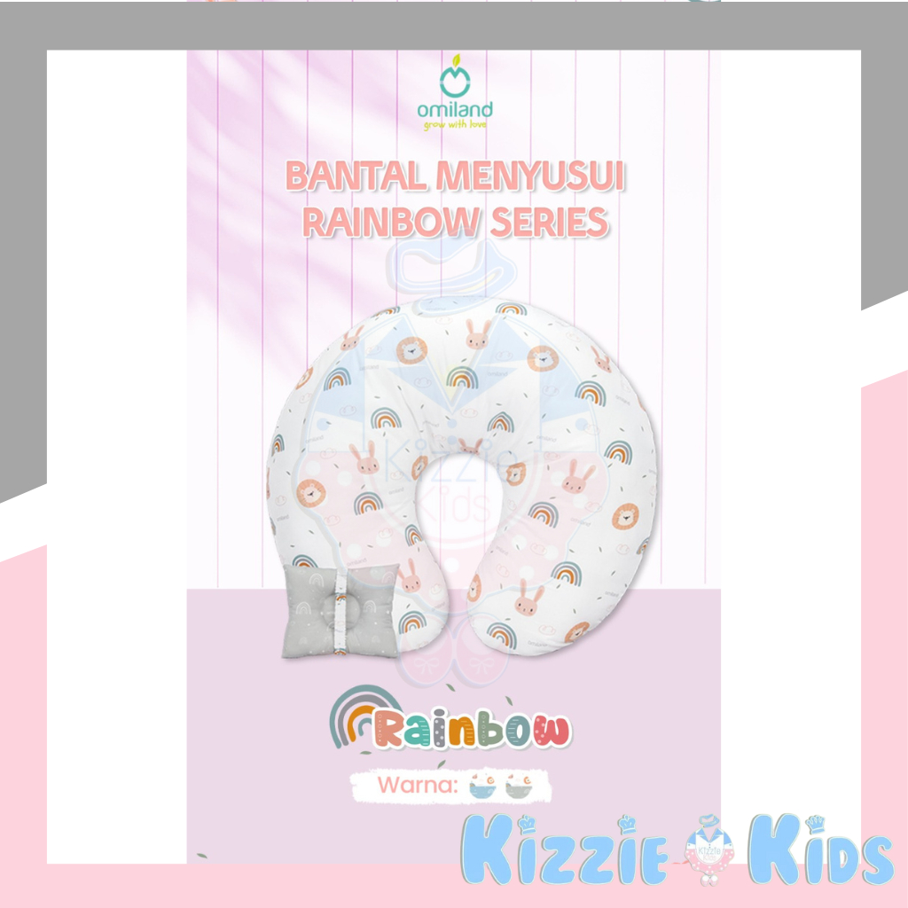 Omiland Nursing Pillow Bantal Menyusui + Free Bantal Lengan Peang