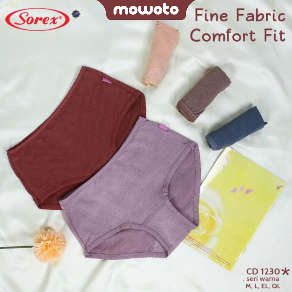 LUSINAN | CELANA DALAM WANITA CD SOREX 1230 FINE FABRIC COMFORT / DALAMAN PEREMPUAN SUPER LEMBUT