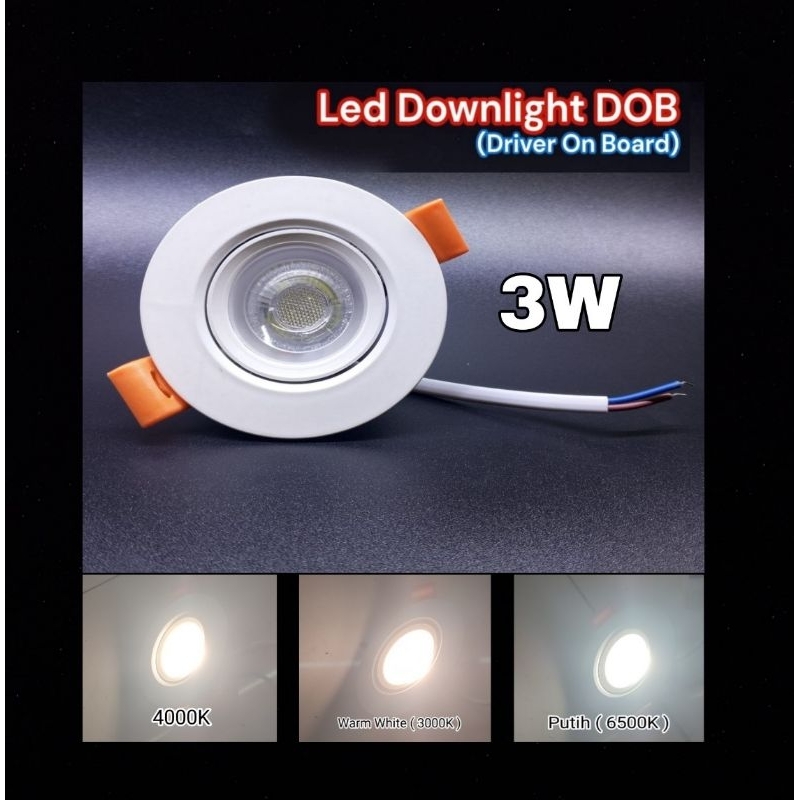LED Downlight 3watt DOB 3W HIDEKI