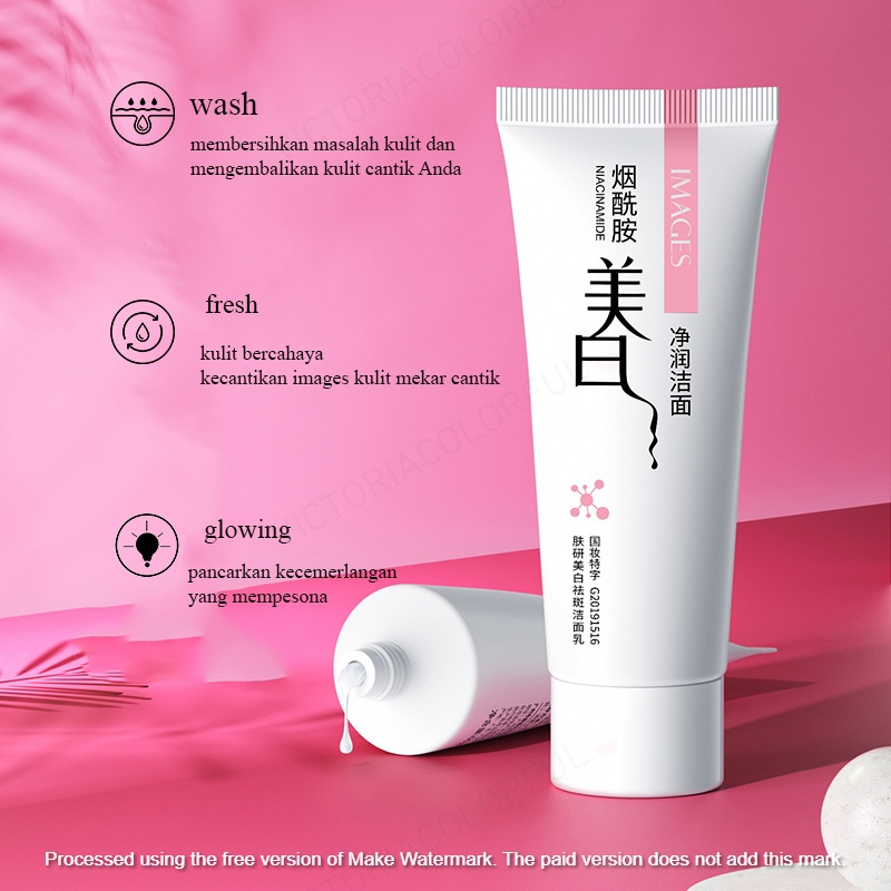 Images~Beauty Niacinamide Sabun Wajah(Pink)