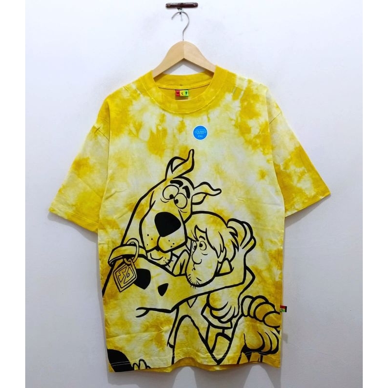 Kaos Baju Vintage Scooby-Doo And Segi T-shirt Tie Dye