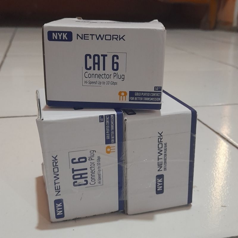 KONEKTOR RJ45 CAT 6 NYK PER BOX 50 PCS