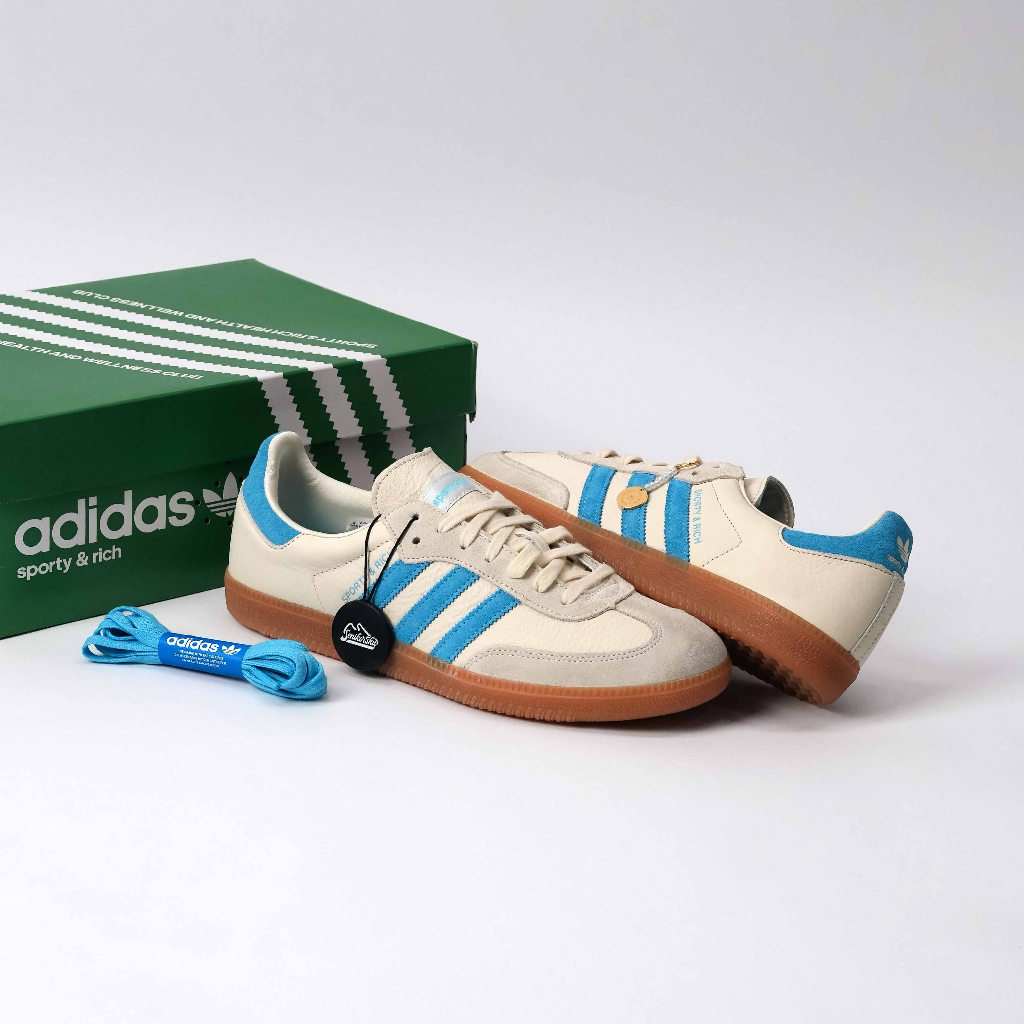 Adidas Samba OG Sporty And Rich Beige Blue