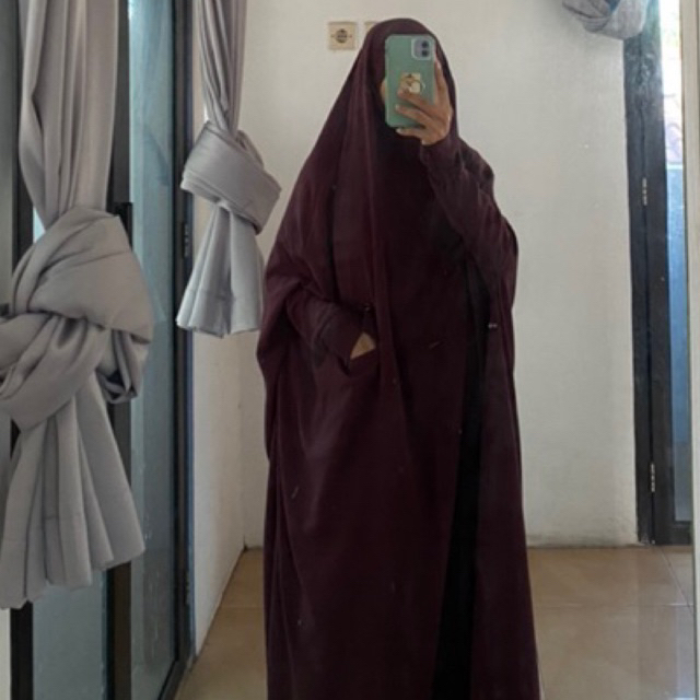 FK OVERHEAD MAZEN ANTIUV BY SULTAN MINA ANTIUV FRENCH KHIMAR OVERHEAD FK LENGAN MURAH