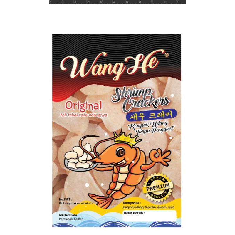 

Kerupuk Udang Wang He "Premium quality" 200 gr 350gr