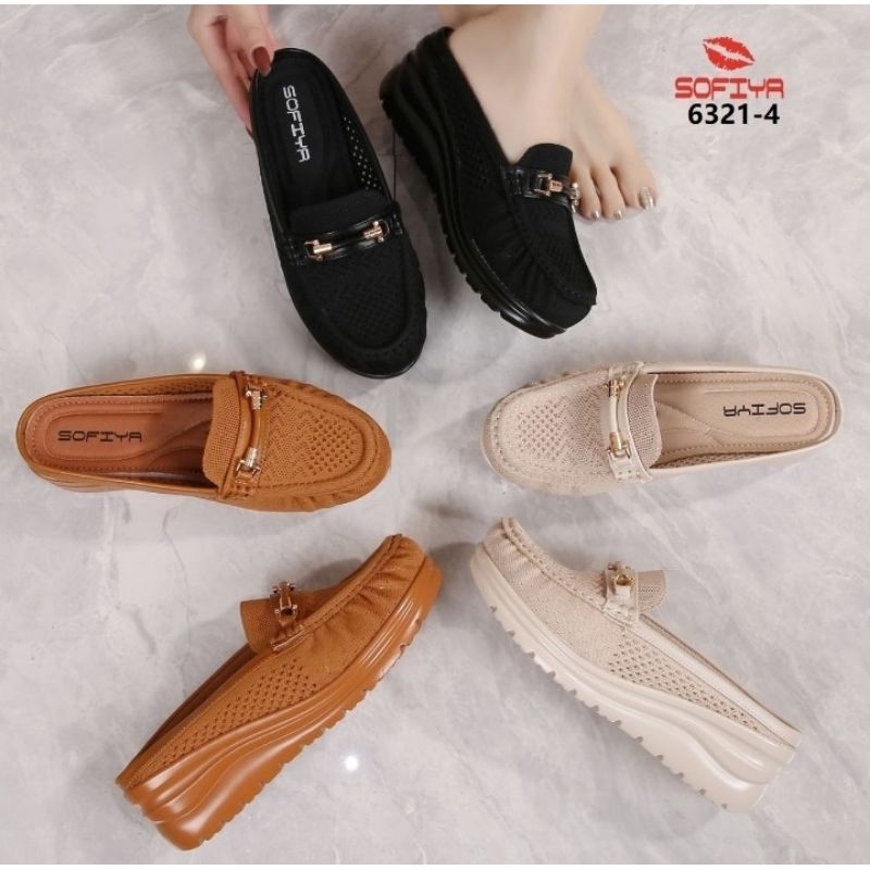 READY Sepatu Sendal Sofiya Rajut Import