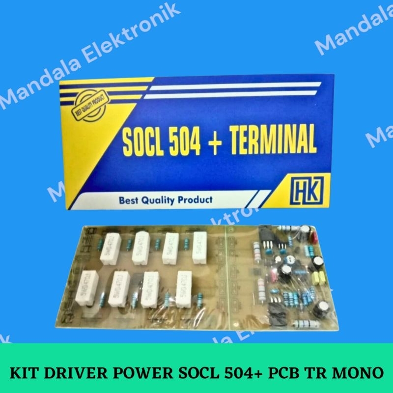 Kit Power Driver Amplifier Socl 506/504 Mono Pcb Terminal
