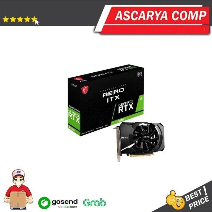 MSI GeForce RTX 3050 AERO ITX 8GB OC GDDR6 128-bit [GPU]