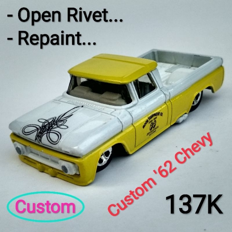 Hot Wheels 62 Chevy Pickup Custom Mooneyes