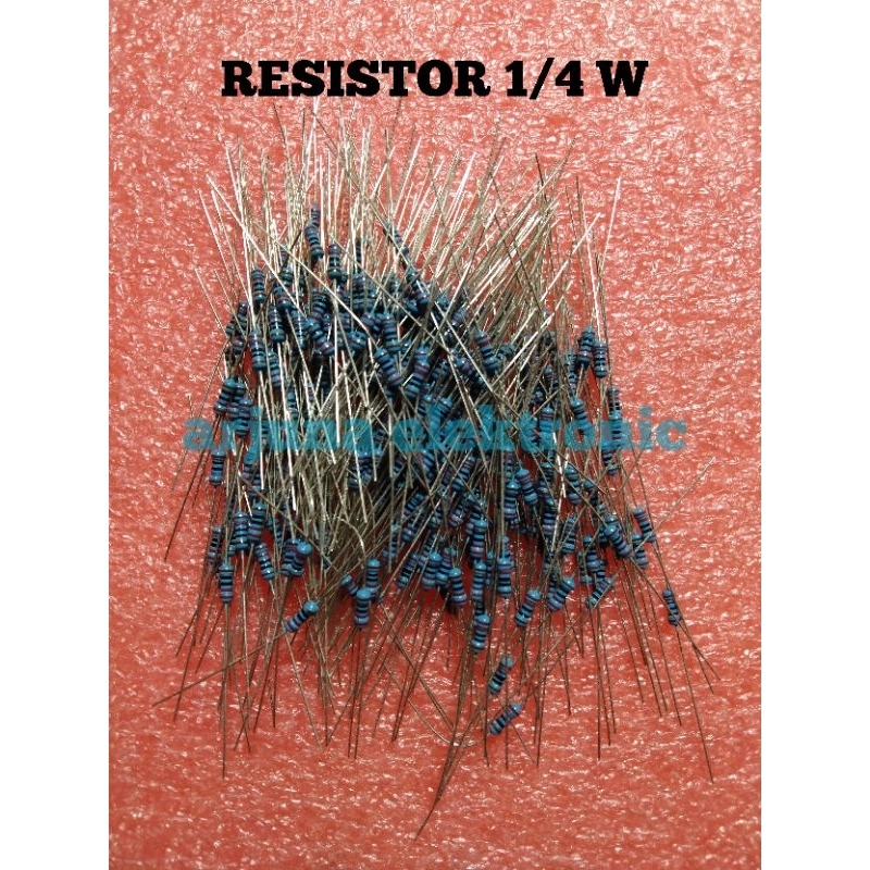 Resistor 1/4 watt  100 , 220 , 330  , 470  , 680 , 1k , 1k2 , 2k2 , 4k7 , 6k8  , 10k  , 22k ,  27k , 33k , 47k  ,100k  ,  270k  OHM R 1/4 W