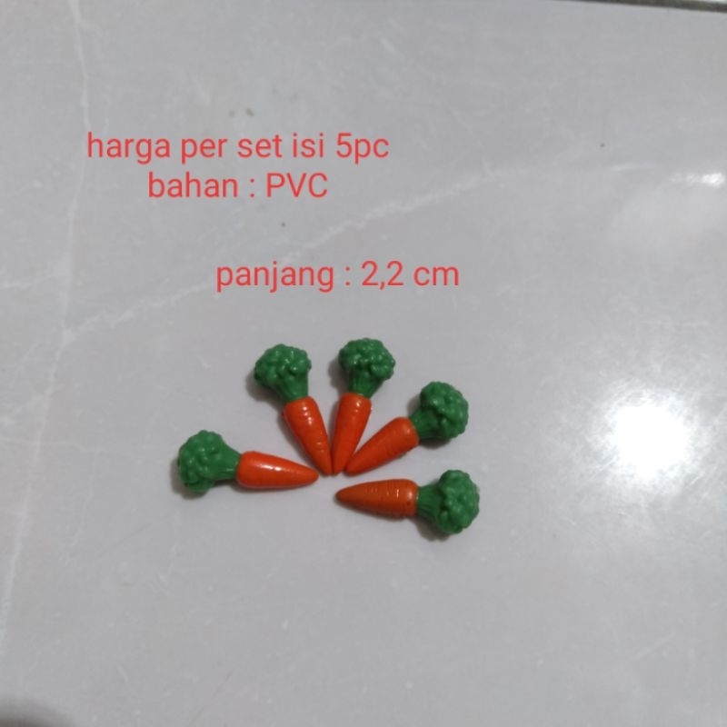 Miniatur Sayuran Wortel Orange 5pc