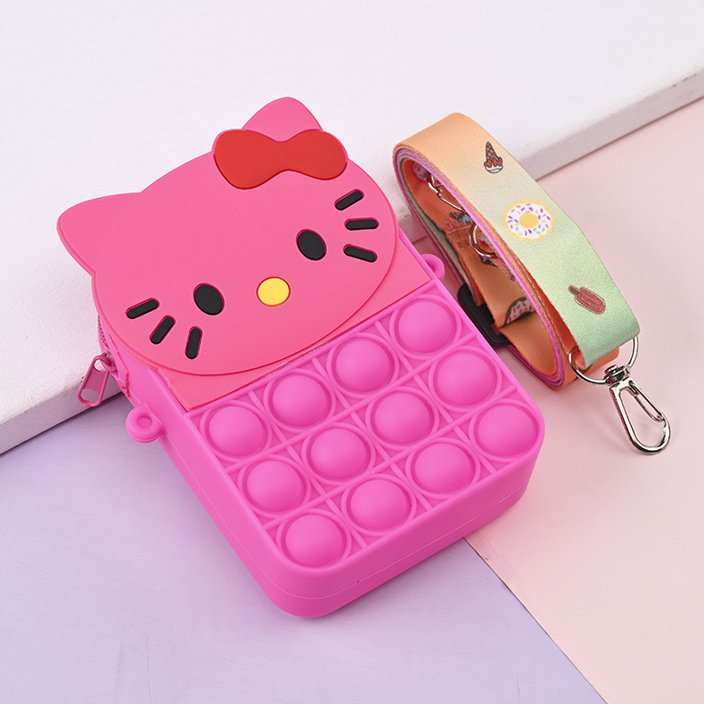 (Hello Girl) D11Tas Pop it Jellly Sling Bag Anak Perempuan Lucu Import