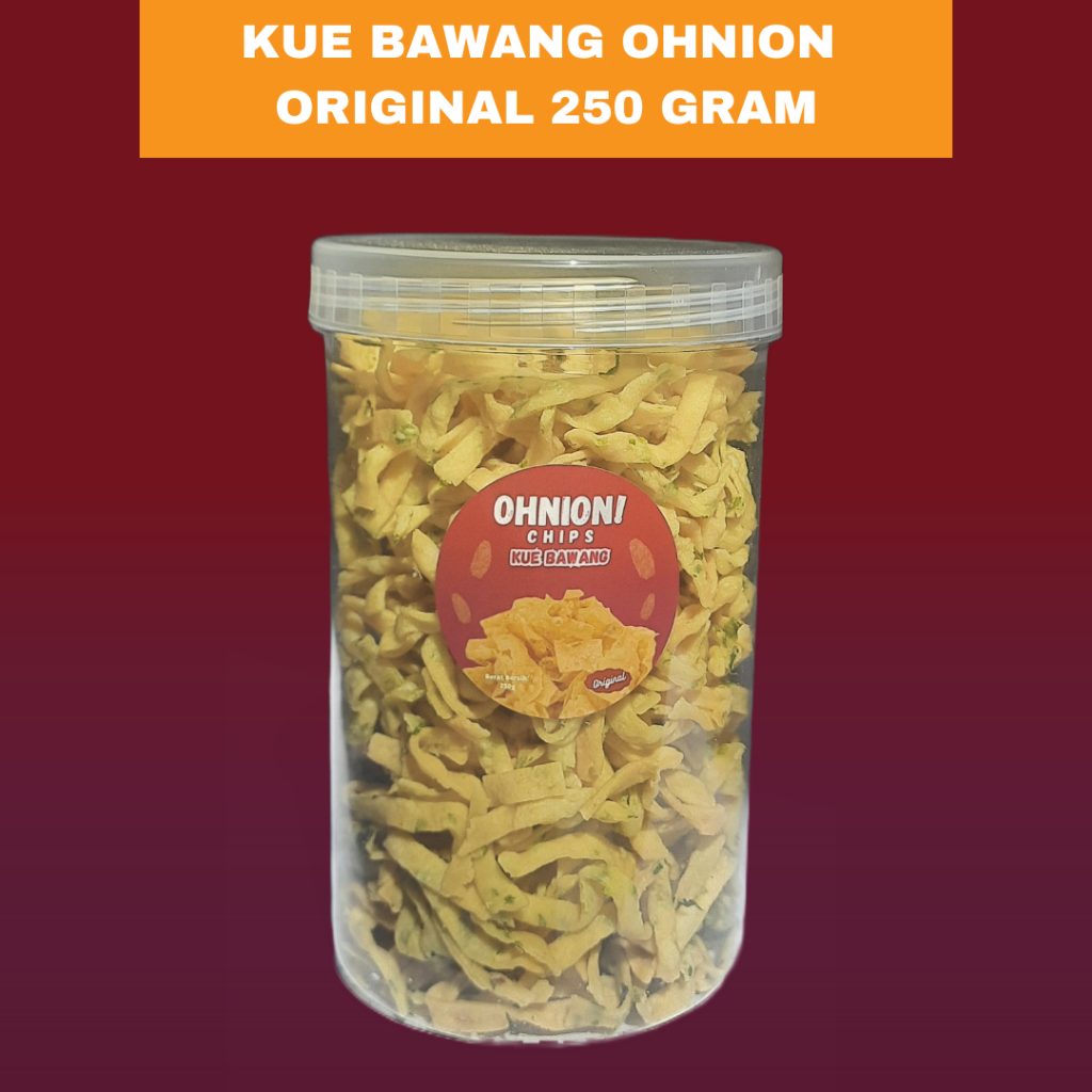 

Kue Bawang/Kripik Bawang Ohnion Chips 250 Gram - Snack Toples